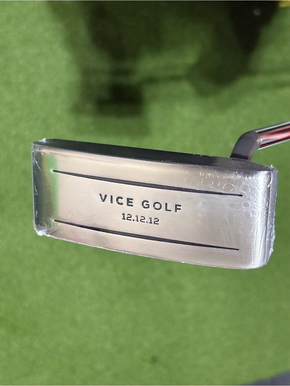 NEW VICE GOLF DOUBLE WIDE BLADE PUTTER 12.12.12 W MAGNETIC HEADCOVER  33” SEALED
